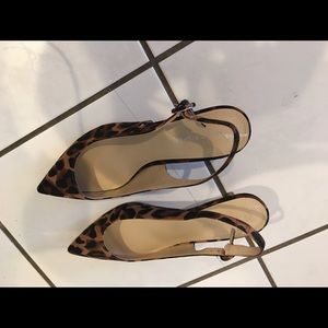 Marc Fisher Jovanni Leopard Sling Back Pumps